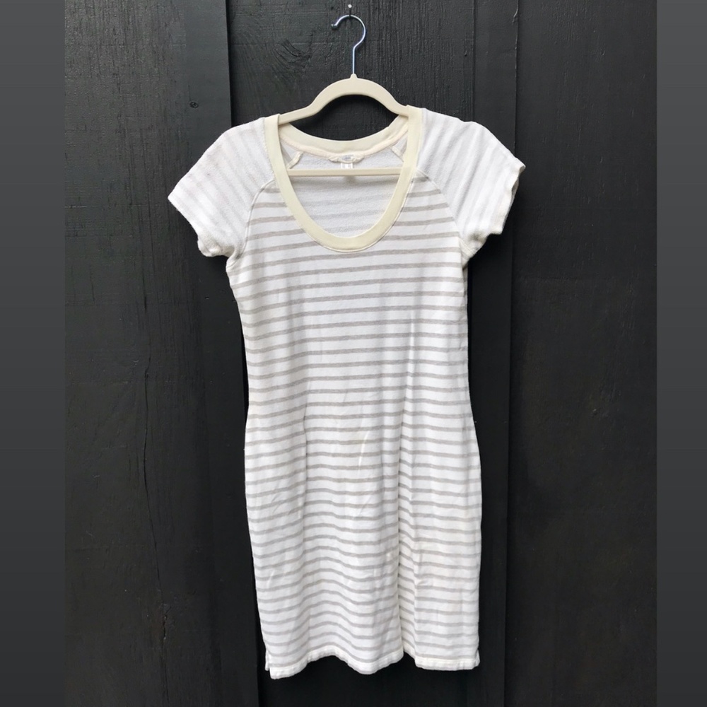 preppy nautical stripe cotton jersey dress